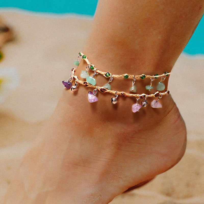 Crystal Anklet Set
