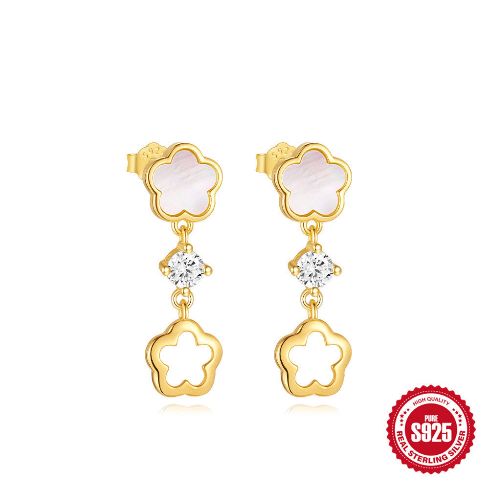 White Diamond Necklace Earring Set