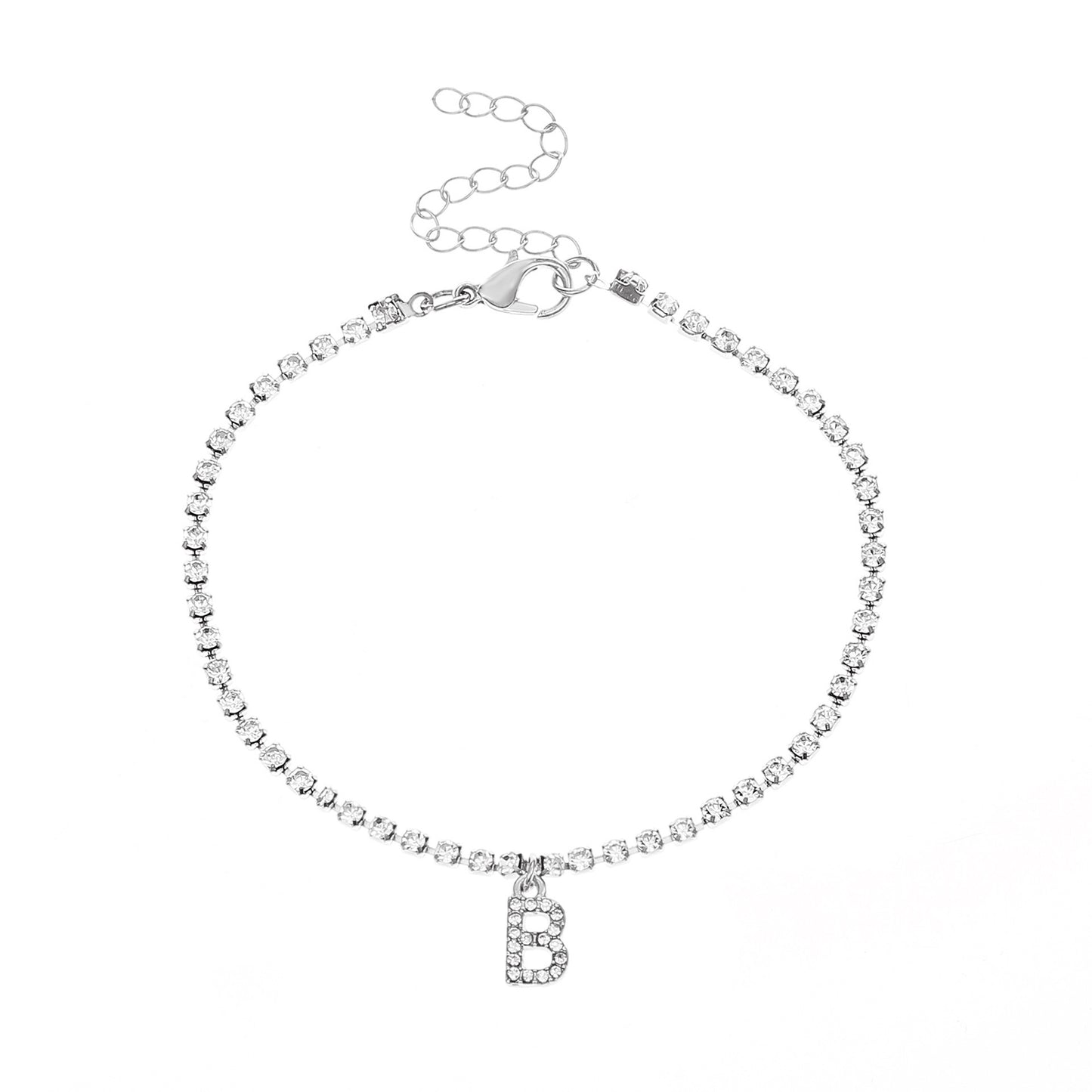 Diamond Letter Anklet