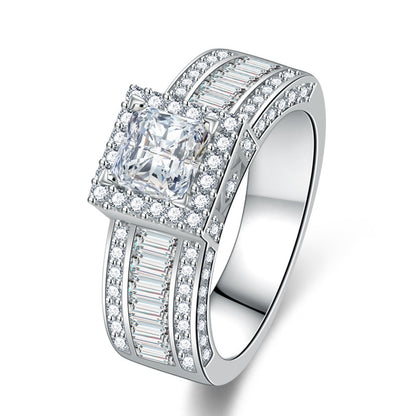 Rhinestone Square Ring