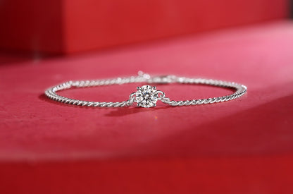 Diamond Silver Bracelet