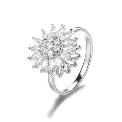 Kourtneys Lucky 4 Leaf Clover Anxiety Ring 