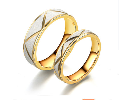 Gold and White Ring