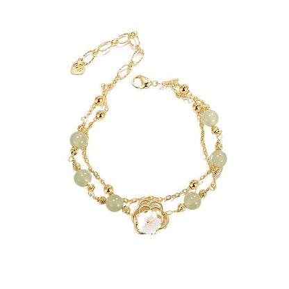 Jade Flower Bracelet