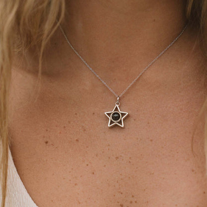 Pentagram  Projection Pendant Necklace