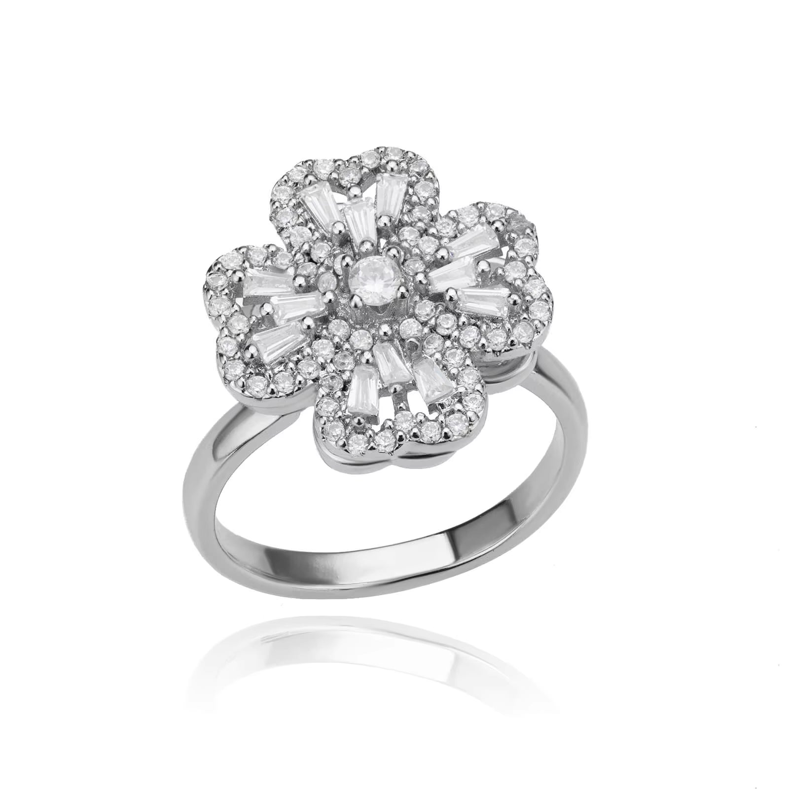 Kourtneys Lucky 4 Leaf Clover Anxiety Ring 