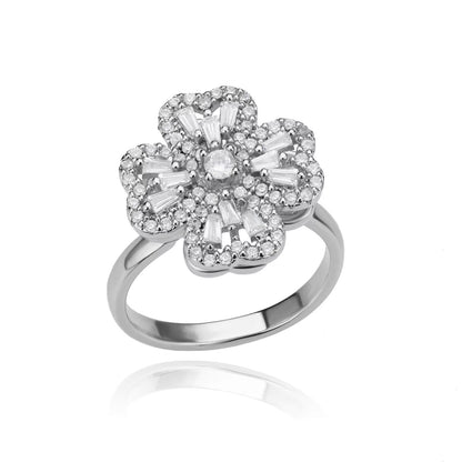 Kourtneys Lucky 4 Leaf Clover Anxiety Ring 