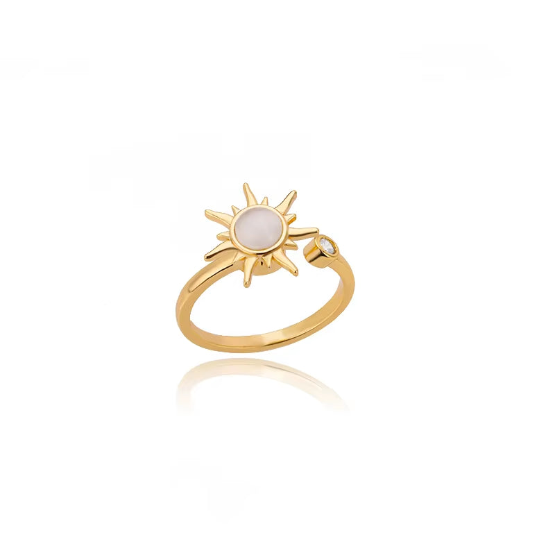 Kourtneys Lucky 4 Leaf Clover Anxiety Ring 