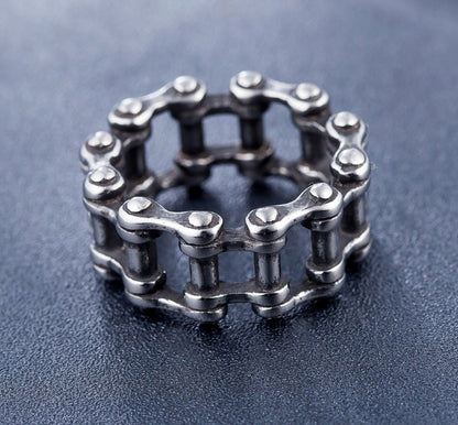 Mens Biker Chain Ring