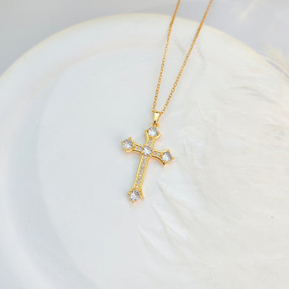 Diamond Gold Cross Necklace