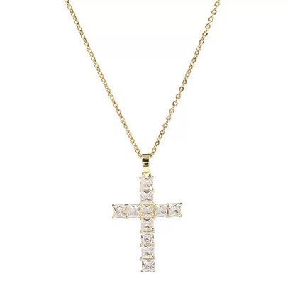 Diamond Gold Cross Necklace