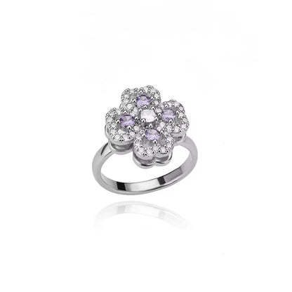 Kourtneys Lucky 4 Leaf Clover Anxiety Ring 