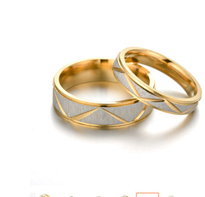 Gold and White Ring